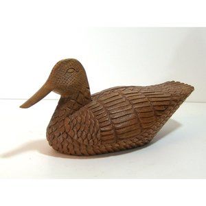 Duck Decoy, Hand Carved Wood Duck
